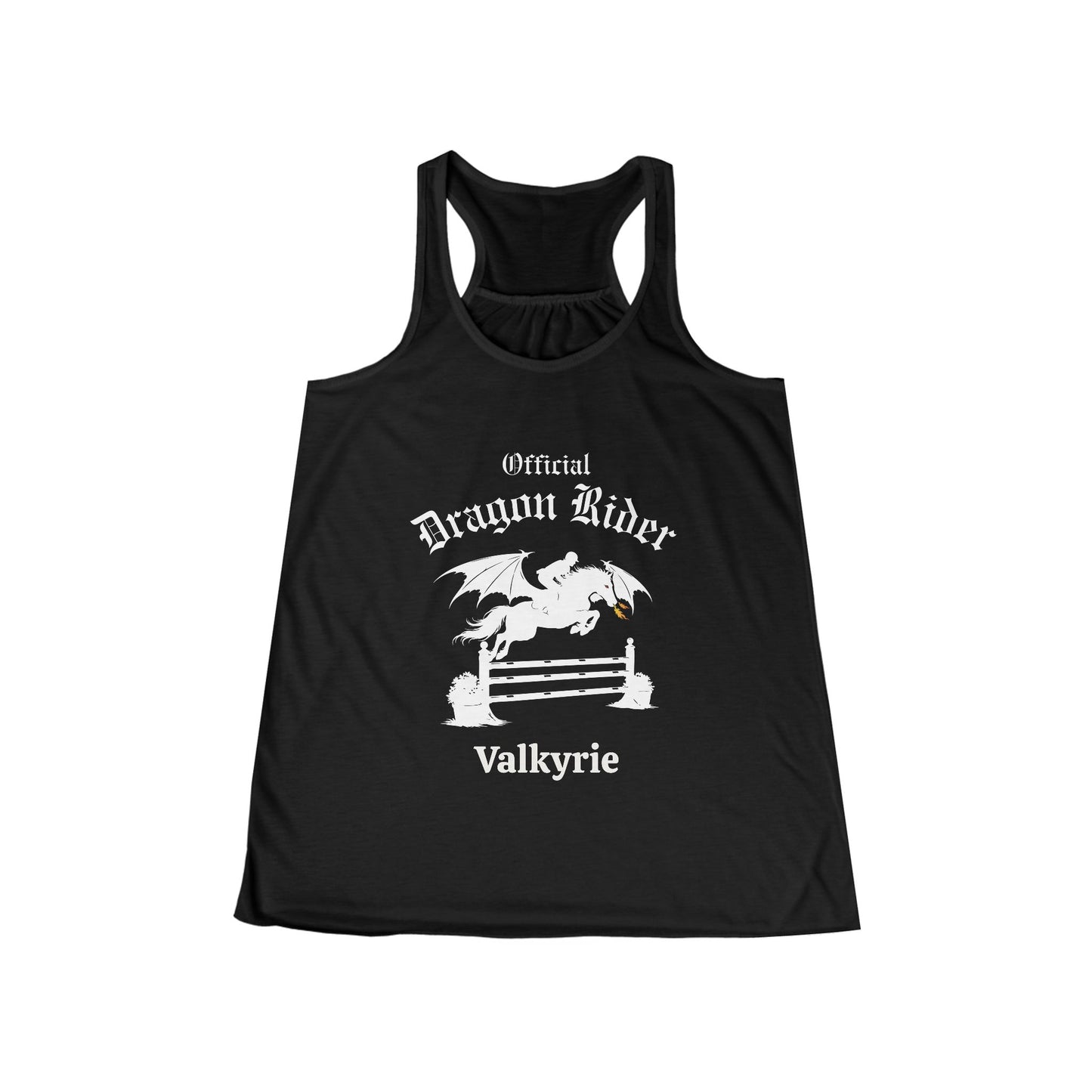 Personalized Jumper Dragon Rider Women's Flowy Racerback Tank