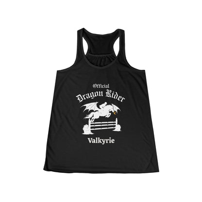 Personalized Jumper Dragon Rider Women's Flowy Racerback Tank