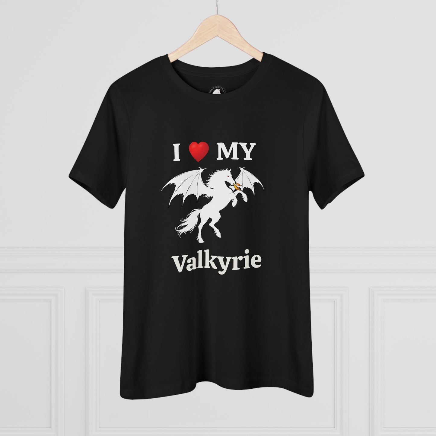 I Heart My Dragon Horse (E) Cotton Tee - Personalized with your horse's name!