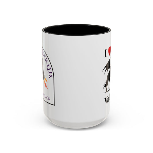 Personalized I Heart My Dragon Horse Accent Coffee Mug (15oz)