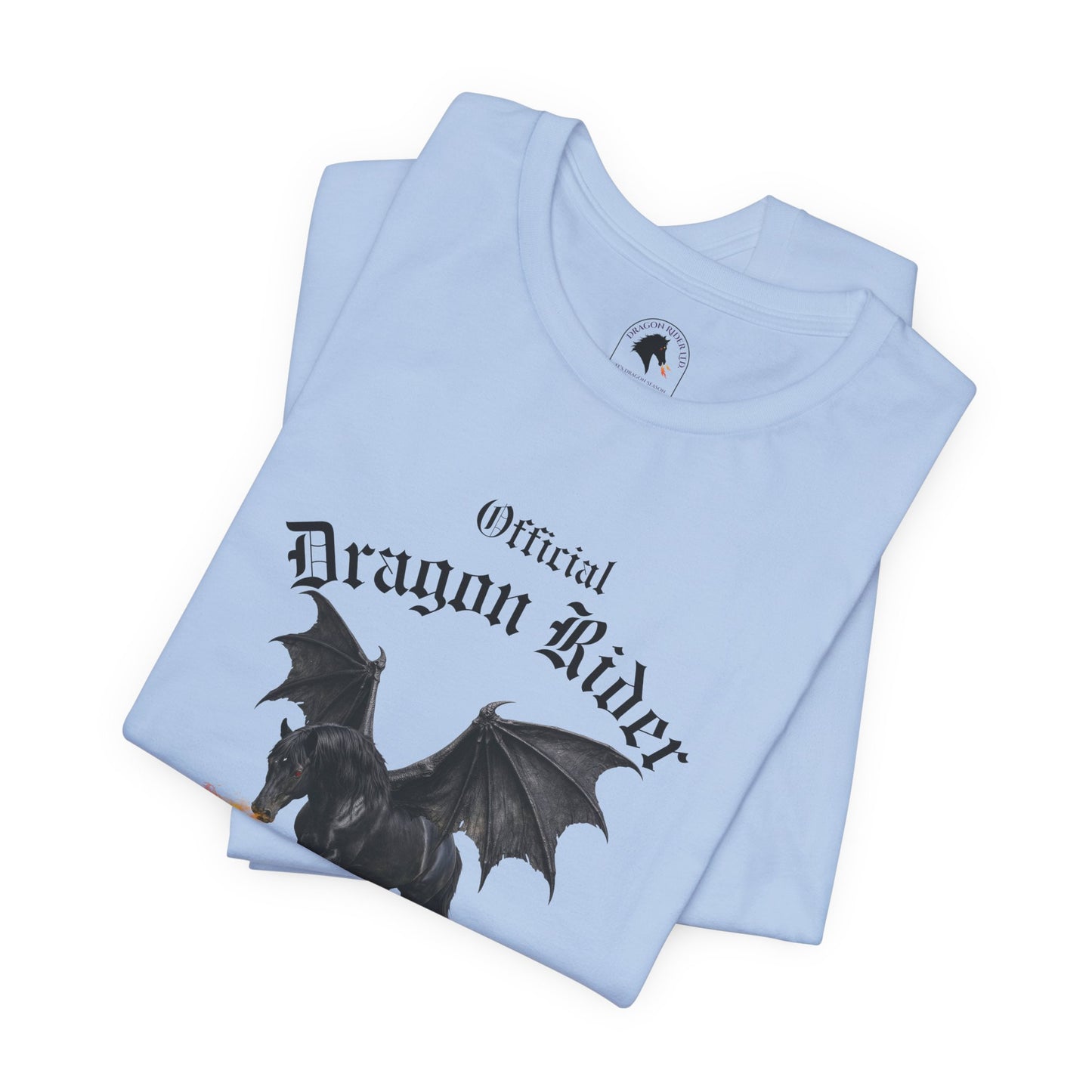 Personalized Black Dragon Rider Jersey Short Sleeve Tee
