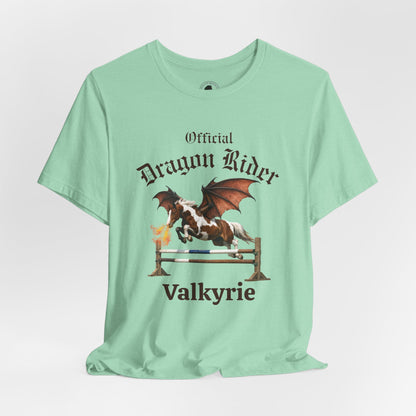 Personalized Chestnut & White Dragon Rider Jersey Short Sleeve Tee