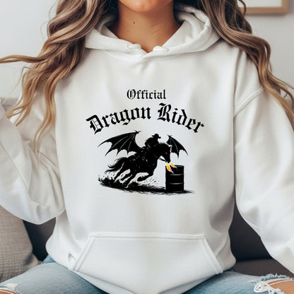 Official Dragon Rider Barel Racer Equestrian Winged Horse Unisex Heavy Blend Hooded Sweatshirt