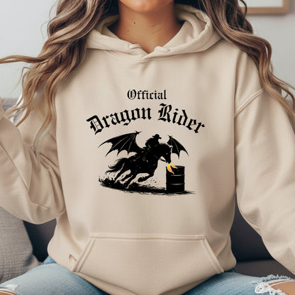 Official Dragon Rider Barel Racer Equestrian Winged Horse Unisex Heavy Blend Hooded Sweatshirt