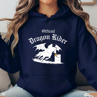 Official Dragon Rider Barel Racer Equestrian Winged Horse Unisex Heavy Blend Hooded Sweatshirt