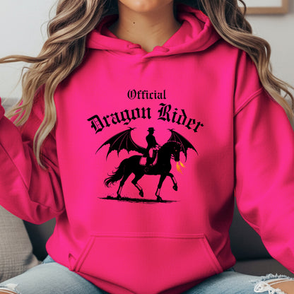 Official Dragon Rider Winged Horse Dressage Equestrian Fantasy Unisex Heavy Blend Hooded Sweatshirt