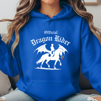 Official Dragon Rider Winged Horse Dressage Equestrian Fantasy Unisex Heavy Blend Hooded Sweatshirt