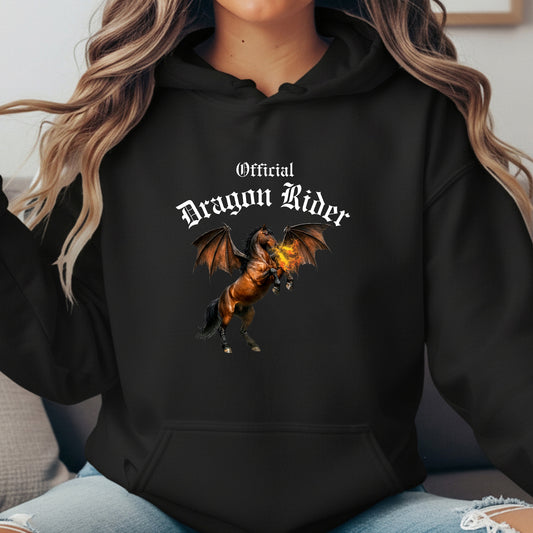 Official Dragon Rider Bay Fire Breathing Winged Horse Unisex Heavy Blend Hooded Sweatshirt