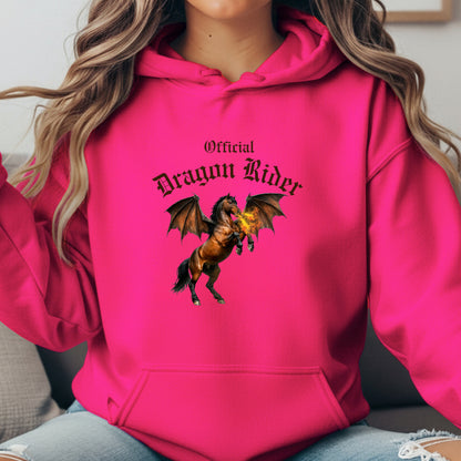 Official Dragon Rider Bay Fire Breathing Winged Horse Unisex Heavy Blend Hooded Sweatshirt