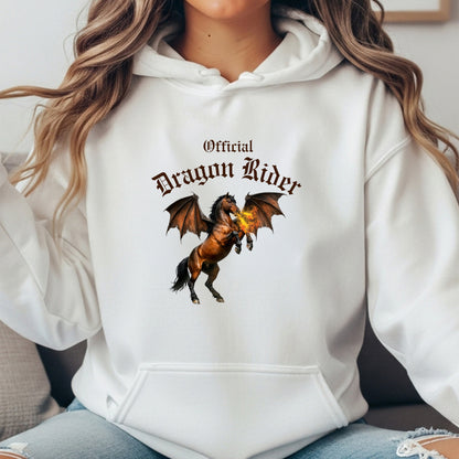 Official Dragon Rider Bay Fire Breathing Winged Horse Unisex Heavy Blend Hooded Sweatshirt