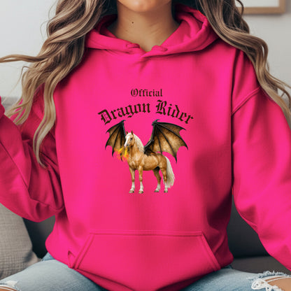 Official Dragon Rider Palomino Winged Horse Mythical Equestrian Unisex Heavy Blend Hooded Sweatshirt