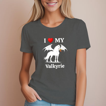 Personalized I Love My Dragon Horse Women's Relaxed Fit Tee