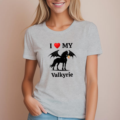 Personalized I Love My Dragon Horse Women's Relaxed Fit Tee