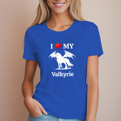 Personalized I Love My Dragon Horse Women's Relaxed Fit Tee