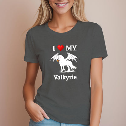 Personalized I Love My Dragon Horse Women's Relaxed Fit Tee