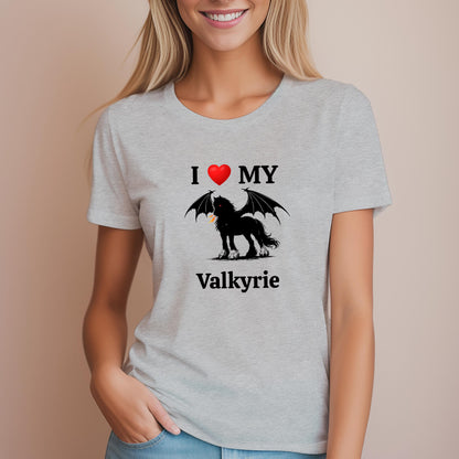 Personalized I Love My Dragon Horse Women's Relaxed Fit Tee