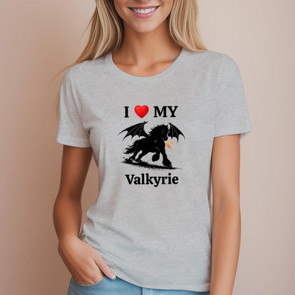 Personalized I Love My Dragon Horse Women's Relaxed Fit Tee