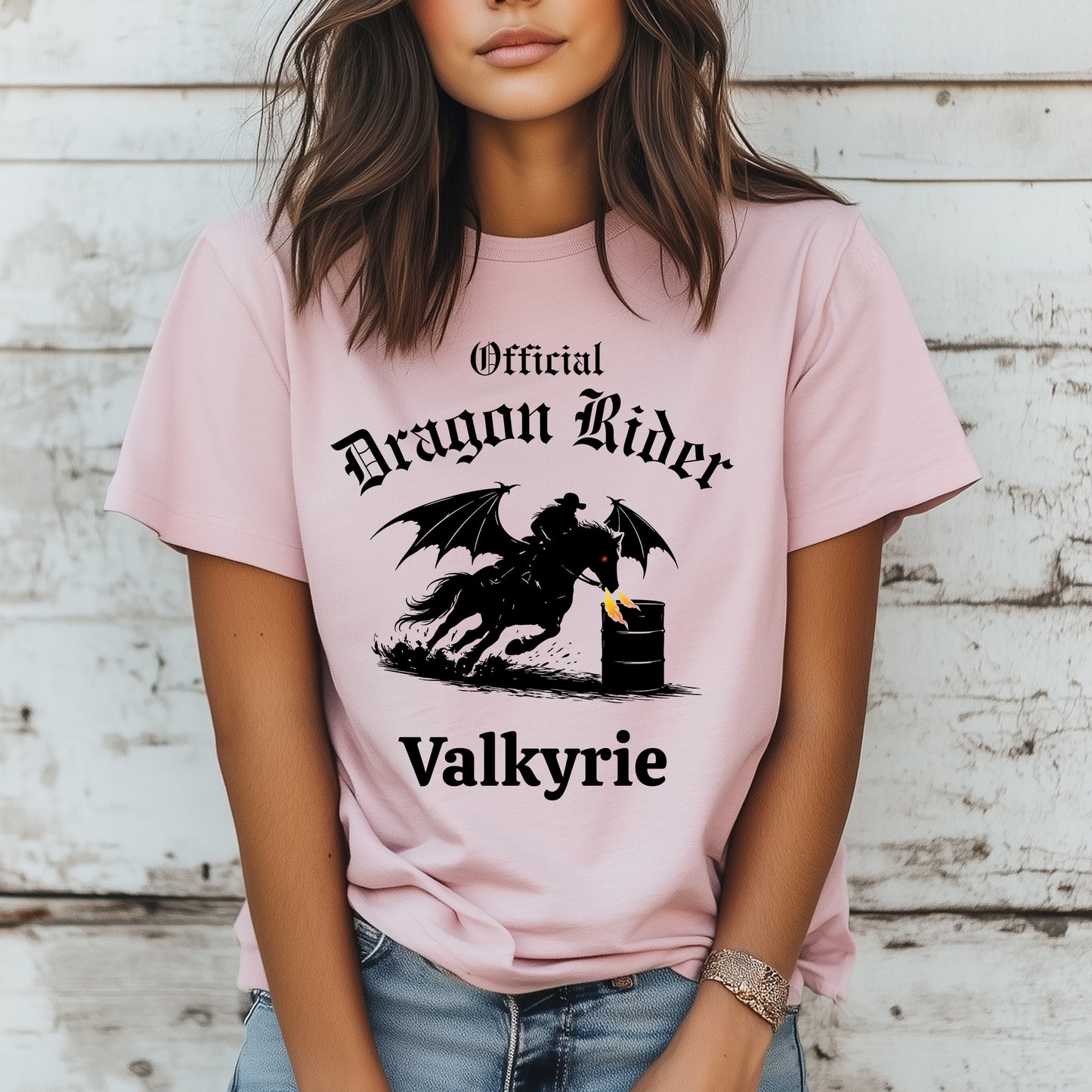 Personalized Official Dragon Rider Barrel Racer Equestrian Winged HorseUnisex Jersey Short Sleeve Tee