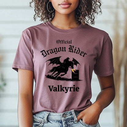 Personalized Official Dragon Rider Barrel Racer Equestrian Winged HorseUnisex Jersey Short Sleeve Tee