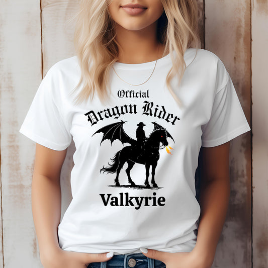 Personalized Official Dragon Rider Western Winged Horse Equestrian Fantasy Unisex Jersey Short Sleeve Tee