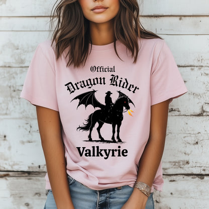 Personalized Official Dragon Rider Western Winged Horse Equestrian Fantasy Unisex Jersey Short Sleeve Tee