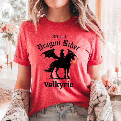 Personalized Official Dragon Rider Western Winged Horse Equestrian Fantasy Unisex Jersey Short Sleeve Tee