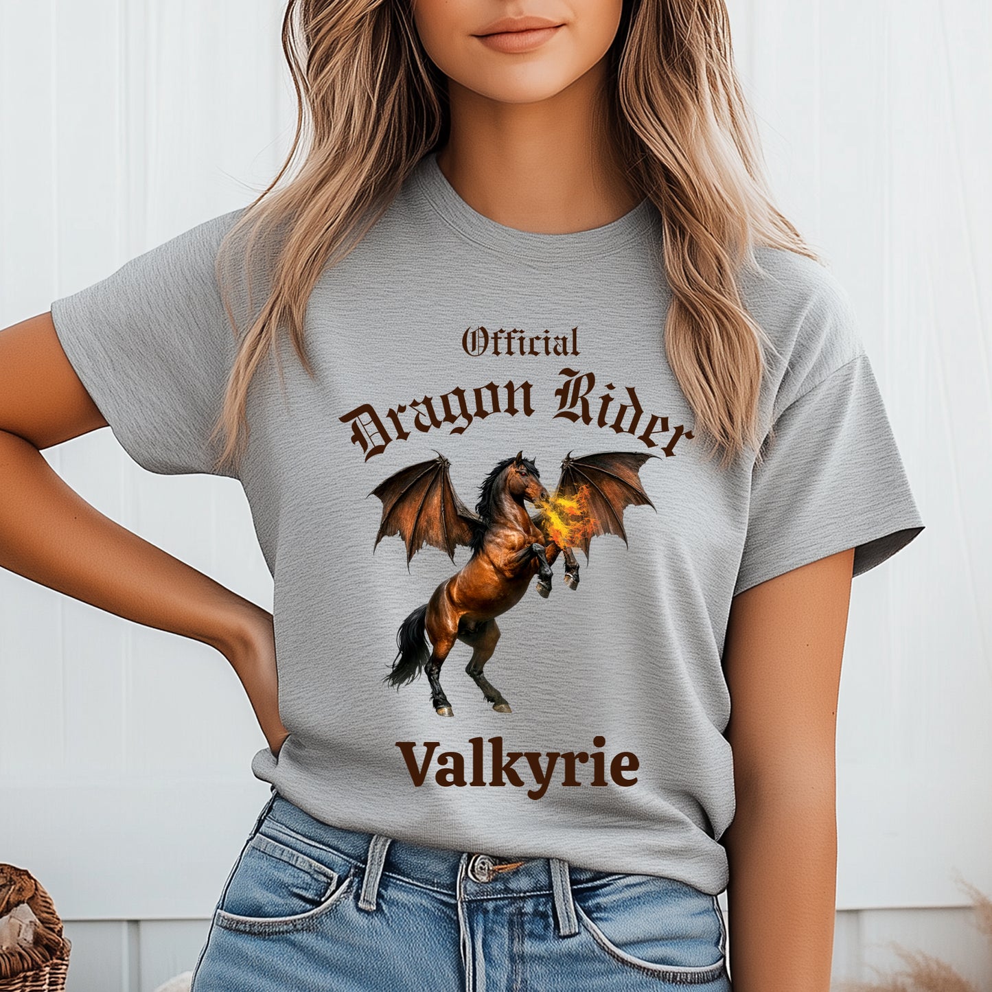 Personalized Official Dragon Rider Bay Fire Breathing Winged Horse Unisex Jersey Short Sleeve Tee