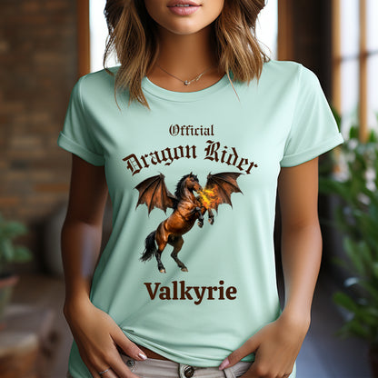 Personalized Official Dragon Rider Bay Fire Breathing Winged Horse Unisex Jersey Short Sleeve Tee