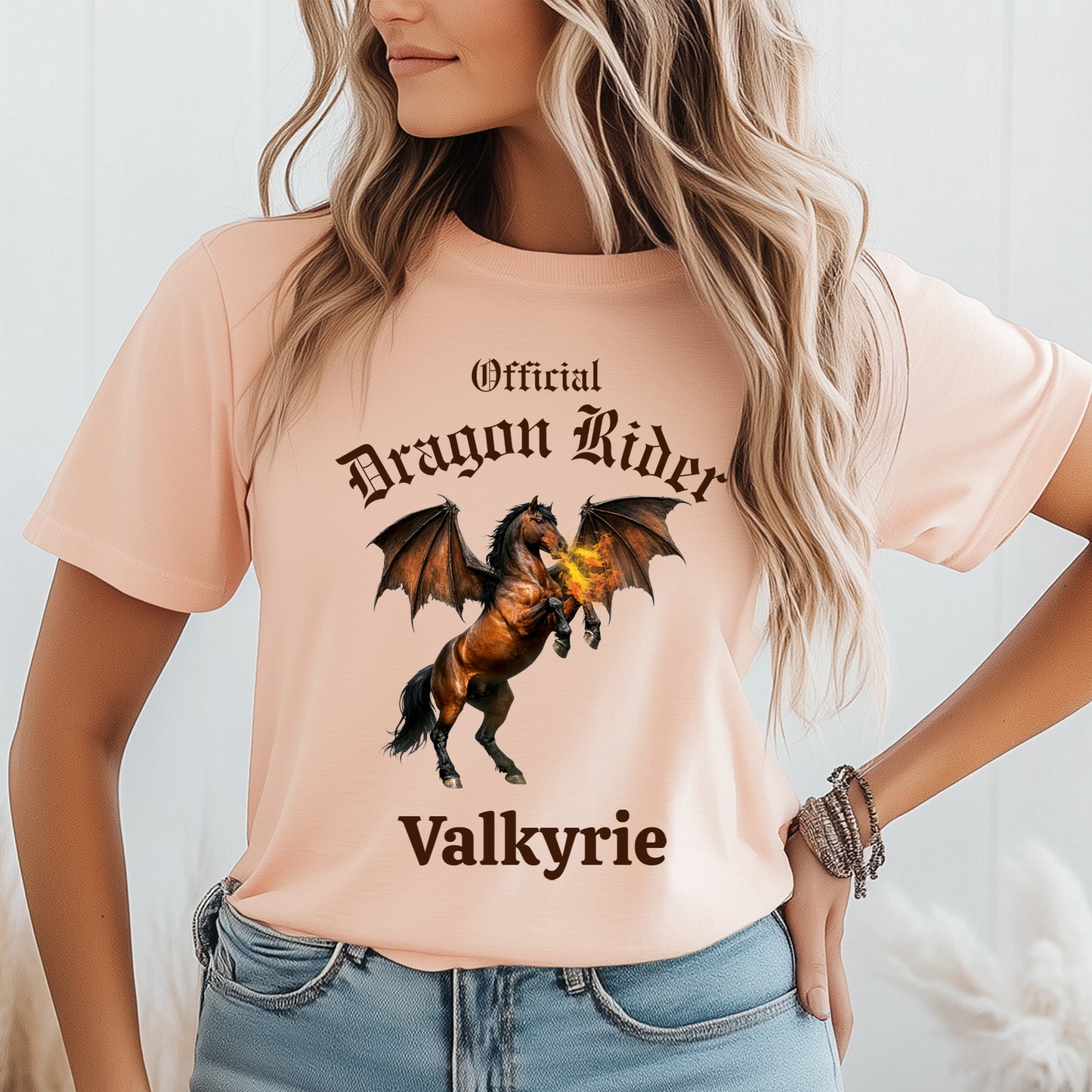 Personalized Official Dragon Rider Bay Fire Breathing Winged Horse Unisex Jersey Short Sleeve Tee
