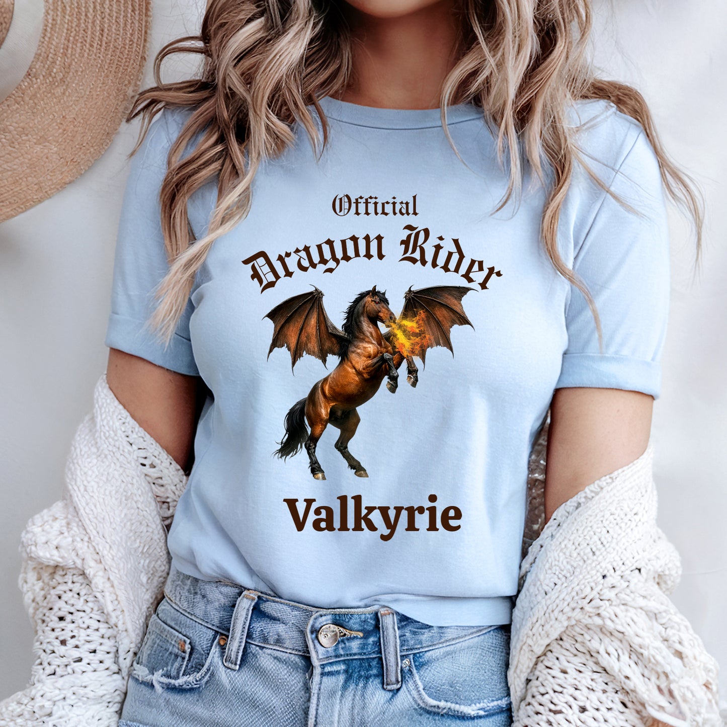 Personalized Official Dragon Rider Bay Fire Breathing Winged Horse Unisex Jersey Short Sleeve Tee