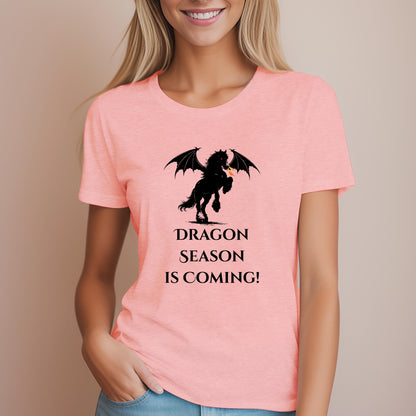 Dragon Season Is Coming Winged Horse Equestrian Women's Relaxed Fit Tee