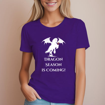 Dragon Season Is Coming Winged Horse Equestrian Women's Relaxed Fit Tee