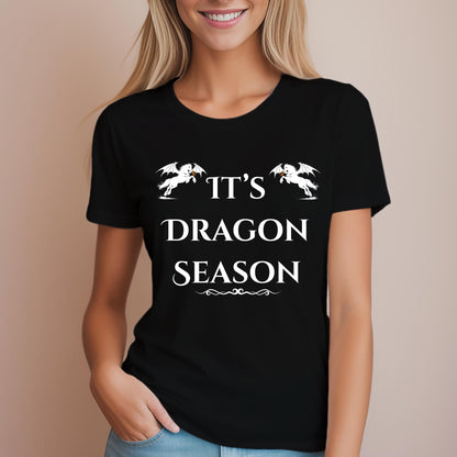 It’s Dragon Season Fantasy Equestrian Dragon Rider Women's Relaxed Fit Tee