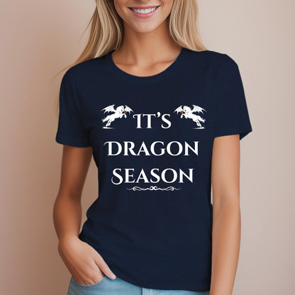 It’s Dragon Season Fantasy Equestrian Dragon Rider Women's Relaxed Fit Tee