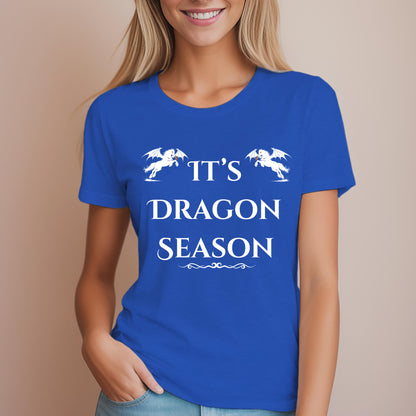It’s Dragon Season Fantasy Equestrian Dragon Rider Women's Relaxed Fit Tee