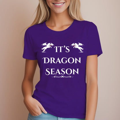It’s Dragon Season Fantasy Equestrian Dragon Rider Women's Relaxed Fit Tee