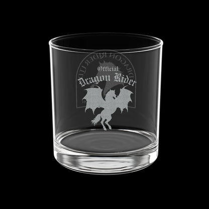 Dragon Horse Engraved Whiskey Glass