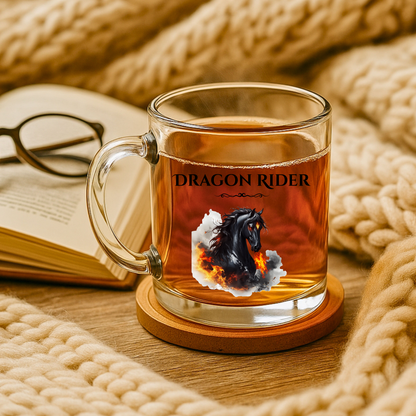 Dragon Season Dragon Rider Fantasy Horse Glass Mug