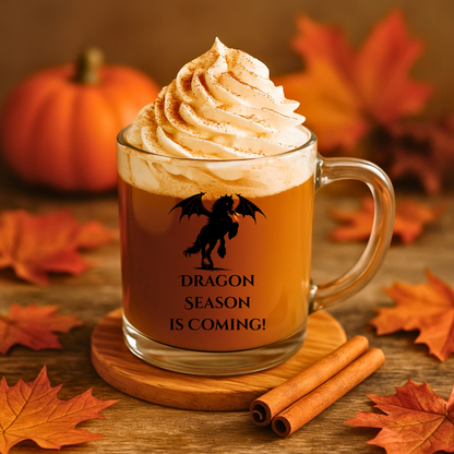 Dragon Season Dragon Rider Fantasy Horse Glass Mug