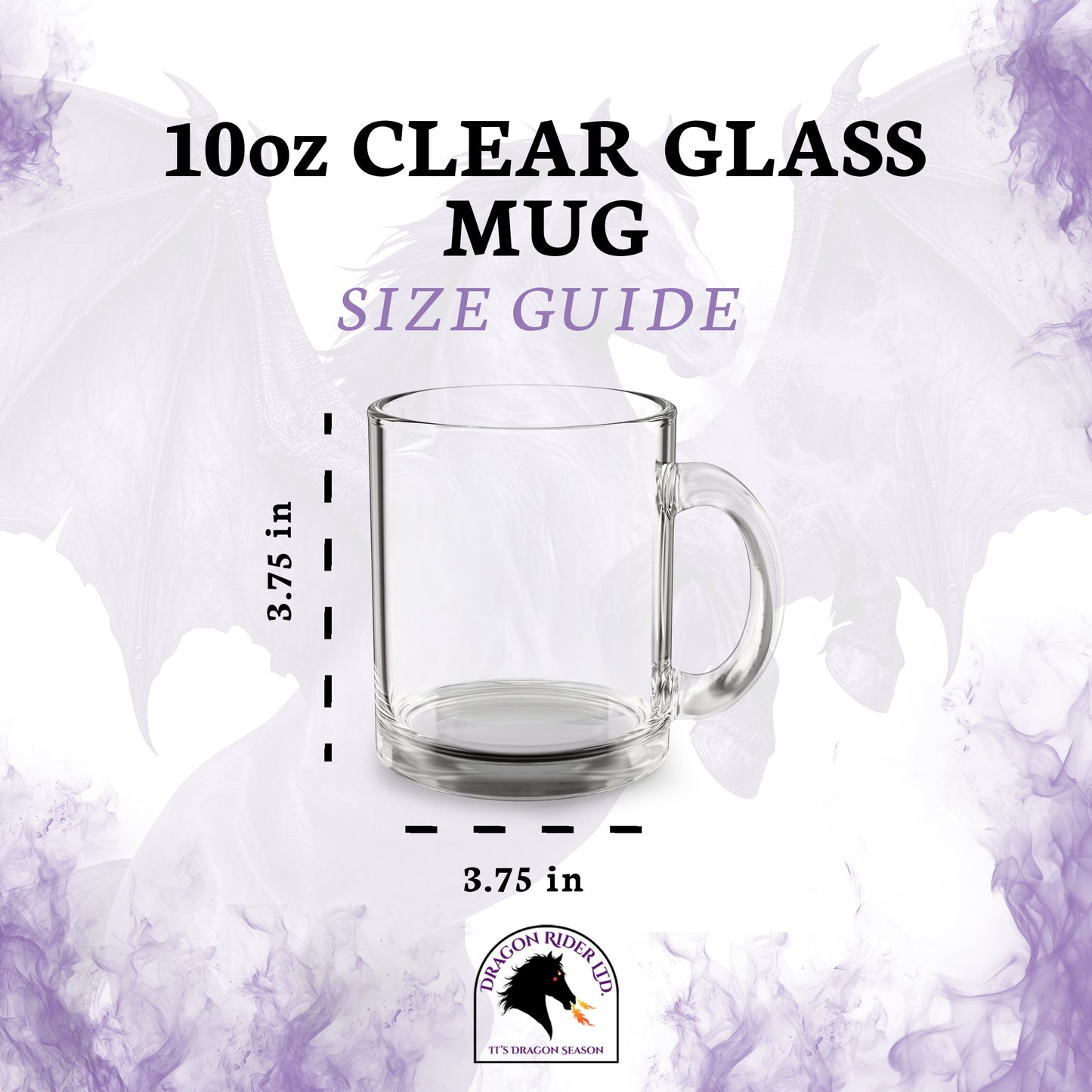 Dragon Season Dragon Rider Fantasy Horse Glass Mug