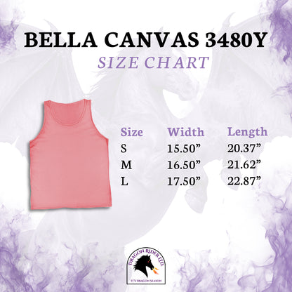 Dragon Rider In Training Winged Horse Fantasy Kid's Jersey Tank Top