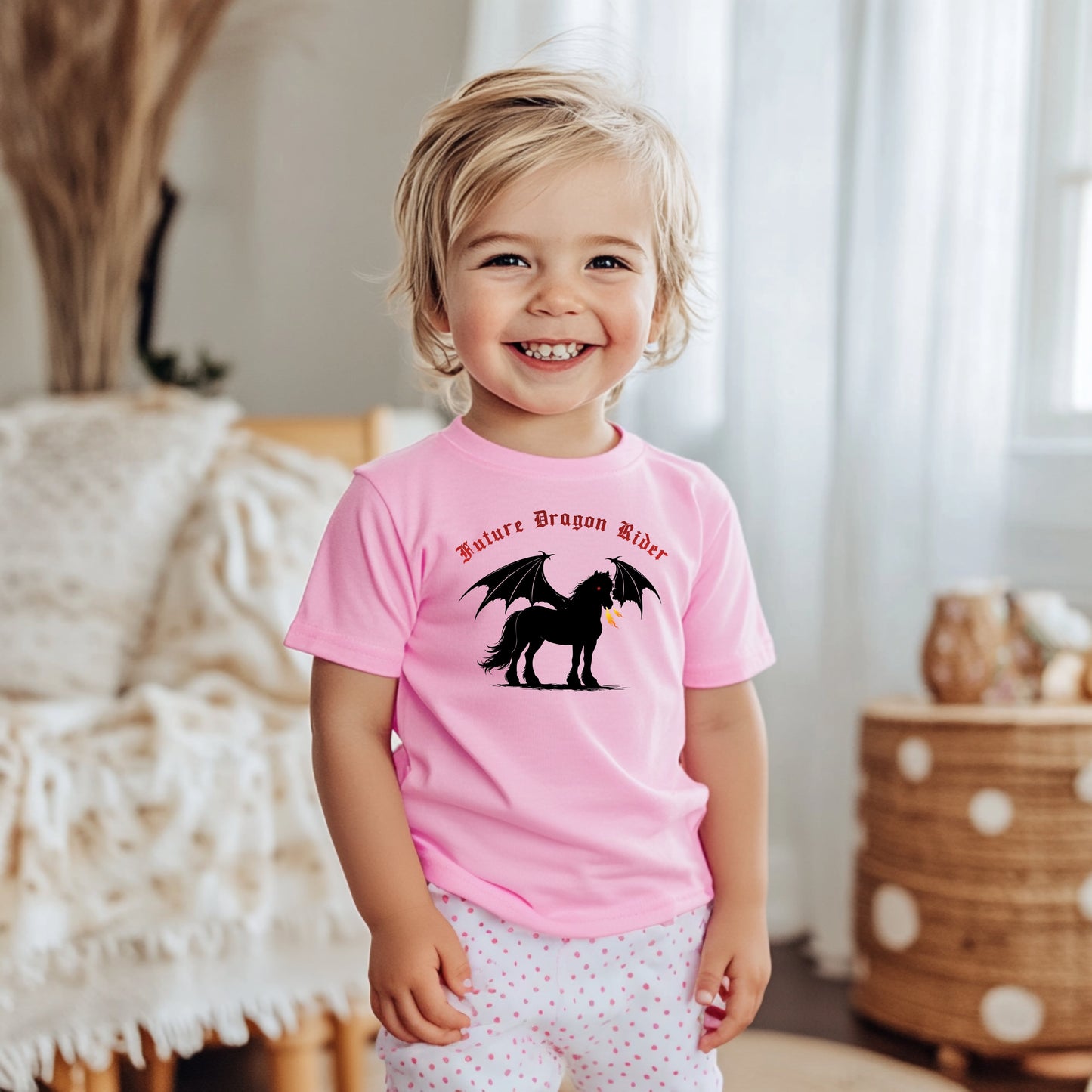 Future Dragon Rider Winged Horse Fantasy Infant Fine Jersey Tee