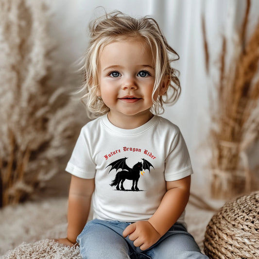 Future Dragon Rider Winged Horse Fantasy Infant Fine Jersey Tee