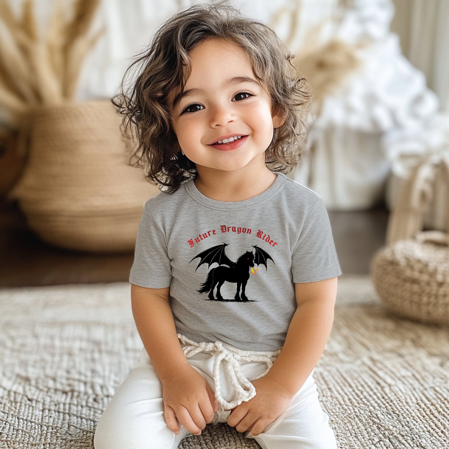 Future Dragon Rider Winged Horse Fantasy Infant Fine Jersey Tee