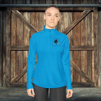 Dragon Rider Ltd Fire Breathing Horse Fantasy Equestrian Ladies Quarter-Zip Pullover
