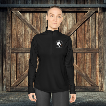 Dragon Rider Ltd Fire Breathing Horse Fantasy Equestrian Ladies Quarter-Zip Pullover