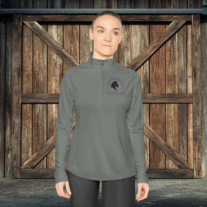 Dragon Rider Ltd Fire Breathing Horse Fantasy Equestrian Ladies Quarter-Zip Pullover