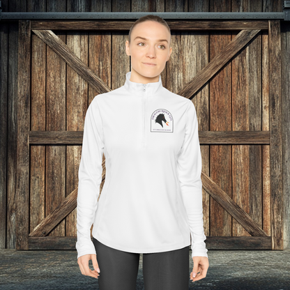 Dragon Rider Ltd Fire Breathing Horse Fantasy Equestrian Ladies Quarter-Zip Pullover