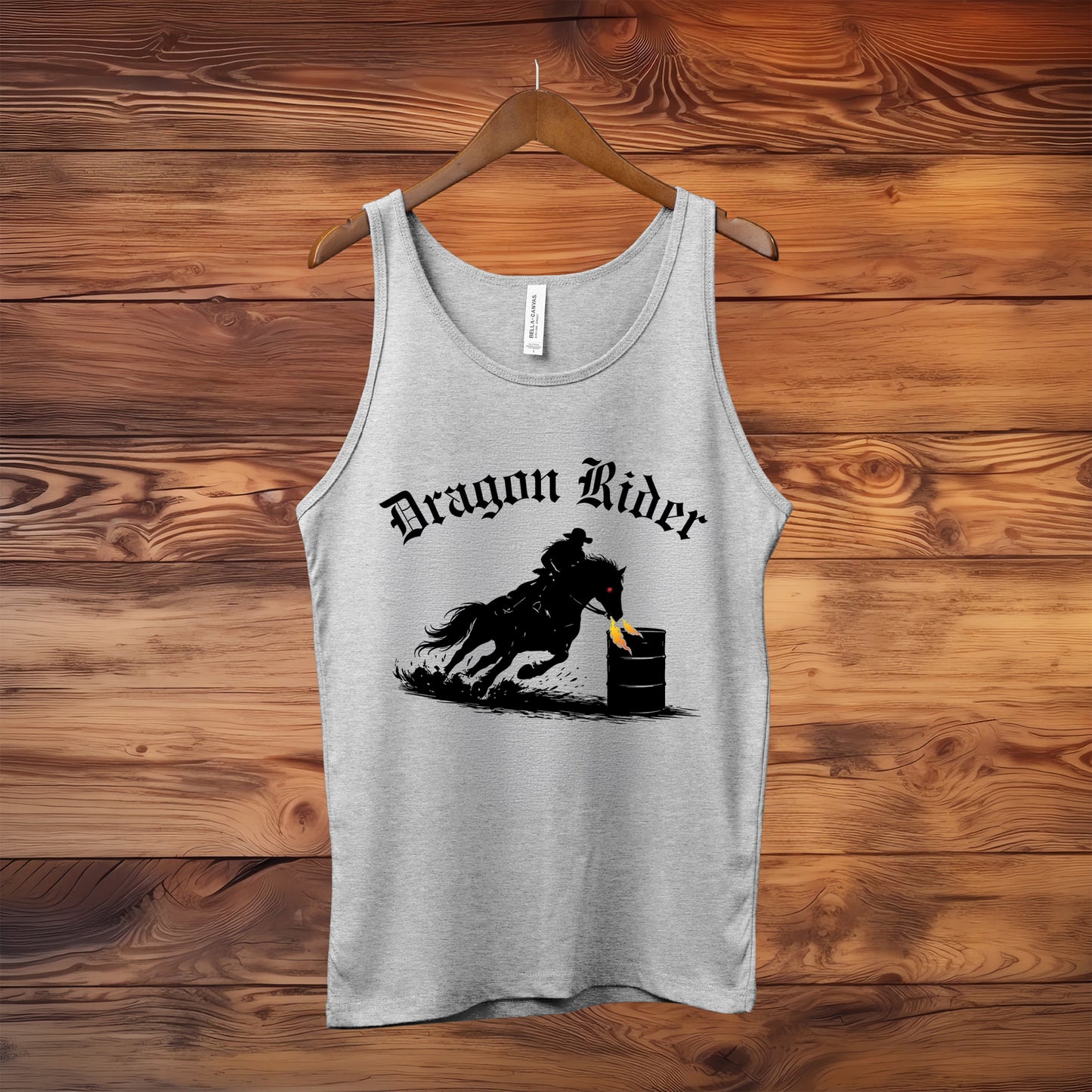 Dragon Rider Equestrian Fantasy Fire Breathing Horse Unisex Jersey Tank
