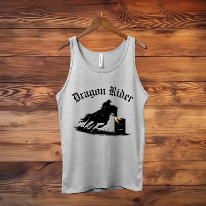 Dragon Rider Equestrian Fantasy Fire Breathing Horse Unisex Jersey Tank